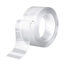 Banda dublu adeziva, reutilizabila, transparenta, 30mm, lungime 3m, 301227 Banda dublu adeziva, reutilizabila, transparenta, 30mm, lungime 3m, 301227