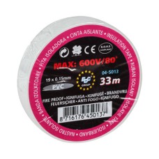 Banda izolatoare 19mm, 33m, alba - 400645