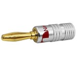 Borna 4mm, tata, metalic, argintiu, 122483 Borna 4mm, tata, metalic, argintiu, 122483