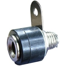 Borna 4mm, mama, negru, fixare pe panou - 122559 Borna 4mm, mama, negru, fixare pe panou - 122559