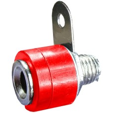 Borna 4mm, mama, rosu, fixare pe panou - 122560