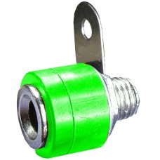 Borna 4mm, mama, verde, fixare pe panou - 122561