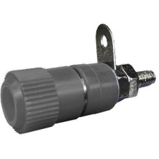 Borna 4mm, mama, negru, fixare pe panou - 122563