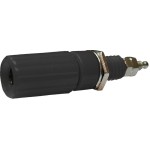 Borna 4mm, mama, negru, fixare pe panou - 122567 Borna 4mm, mama, negru, fixare pe panou - 122567