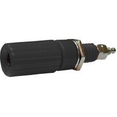 Borna 4mm, mama, negru, fixare pe panou - 122567