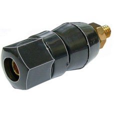 Borna 4mm, mama, negru, fixare pe panou - 122571