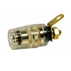 Borna 4mm, mama, negru, fixare pe panou - 122575