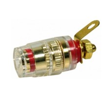 Borna 4mm, mama, rosu, fixare pe panou - 122575 Borna 4mm, mama, rosu, fixare pe panou - 122575