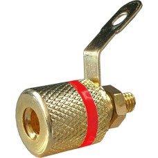 Borna mama, 4mm, fixare pe panou, rosu - 122599 Borna mama, 4mm, fixare pe panou, rosu - 122599