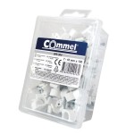 Set 100 buc cleme de fixare cablu, 7-10 mm, alb, Commel, 524421 Set 100 buc cleme de fixare cablu, 7-10 mm, alb, Commel, 524421