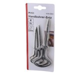 Set 4 burghie, pentru gaurit manual, 2-5 mm, 253250 Set 4 burghie, pentru gaurit manual, 2-5 mm, 253250