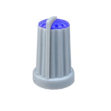 Buton pentru potentiometru, 14mm, plastic, gri-albastru, 14x20mm - 127014