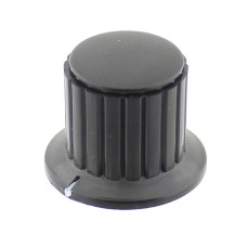 Buton plastic, negru, 19x25mm, KYP25-18-6J - 127017