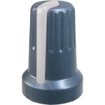 Buton pentru potentiometru, 14mm, plastic, gri, 14x21mm - 127055