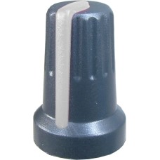 Buton pentru potentiometru, 14mm, plastic, gri, 14x21mm - 127055