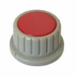 Buton plastic, rosu, 28x16mm, 157174