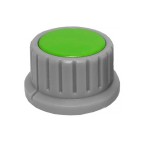 Buton plastic, verde, 28x16mm, 157176