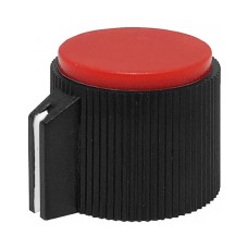 Buton plastic, rosu, 23x20x16mm, 157180