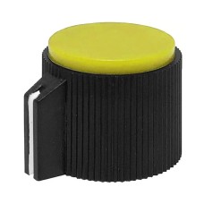 Buton plastic, galben, 19x16mm, 157181