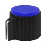 Buton plastic, albastru, 19x16mm, 157183