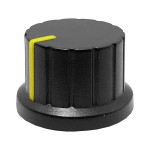 Buton plastic, galben, 16x24mm, 157265