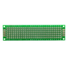 Cablaj de test, dublu placat, sticlotextolit, gauri metalizate, pas 0,1 inch, 80x20mm, 112344 Cablaj de test, dublu placat, sticlotextolit, gauri metalizate, pas 0,1 inch, 80x20mm, 112344