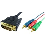 Cablu DVI-I (Dual Link) tata - 3xRCA tata lungime 1,8m - 127973