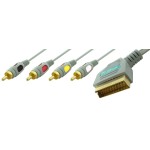 Cablu Scart - 4xRCA tata, lungime 1,2m - 128027