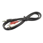 Cablu jack tata 3,5 mm, stereo - 2xRCA tata, 1,5m - 128044