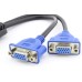 Cablu DMS-59 tata, 59 pini - 2xVGA mama, lungime 20cm, 128046