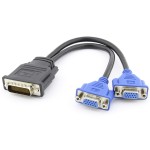 Cablu DMS-59 tata, 59 pini - 2xVGA mama, lungime 20cm, 128046