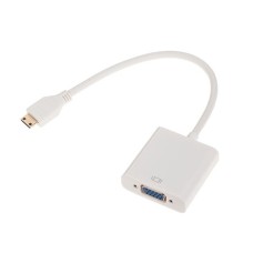 Cablu adaptor mini HDMI tata - VGA mama, cu audio - 401599 Cablu adaptor mini HDMI tata - VGA mama, cu audio - 401599