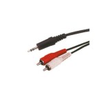Cablu jack 3,5mm tata - 2 x RCA tata, 15m - 401823 Cablu jack 3,5mm tata - 2 x RCA tata, 15m - 401823