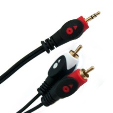 Cablu jack 3,5mm tata - 2 x RCA tata, 10m - 401843 Cablu jack 3,5mm tata - 2 x RCA tata, 10m - 401843