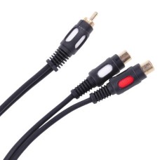 Cablu 1xRCA tata - 2xRCA mama, 25cm - 401878