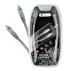 Cablu 1xRCA tata - 1xRCA tata, 1m, Silver Edition, Cabletech - 401883