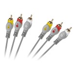 Cablu 3xRCA tata - 3xRCA tata, 1,8m - 401948 Cablu 3xRCA tata - 3xRCA tata, 1,8m - 401948