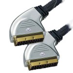 Cablu Scart tata - Scart tata, 0,75m, gold - 402006