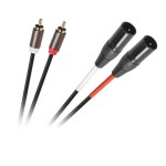 Cablu microfon, RCA x 2 tata - XLR x 2 tata, 1,5m - 402217