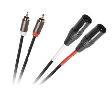 Cablu microfon, RCA x 2 tata - XLR x 2 tata, 1,5m - 402217