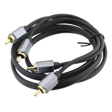 Cablu 2xRCA tata - 2xRCA tata, 1m, Kruger&Matz - 401910