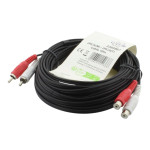 Cablu 2xRCA tata - 2xRCA mama, 10m, 401944