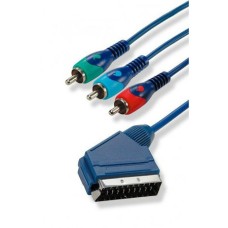 Cablu scart la 3 RCA, 10m - 402800