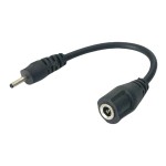 Cablu adaptor alimentare DC, 0.85x2.5x8mm tata la 1.1x3.5x8mm mama, 127983