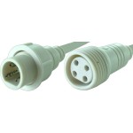 Cablu alimentare DC, 4 pini, rezistent la umiditate, lungime 20cm - 128127