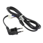 Cablu de alimentare AC, stecher Euro, cotit, 1.6m, 2x0.75mm2, 253148