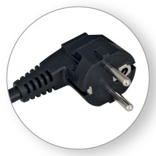 Cablu alimentare AC, lungime 2m, 3x1mm, negru, Commel, 524512