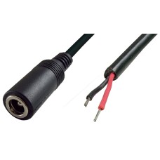 Cablu alimentare DC, 2,5x5,5x11mm, lungime 1m - 128253