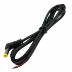 Cablu alimentare DC, jack, 2,1x5,5x10mm, cotit, 1,5m, 172729