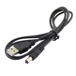 Cablu alimentare USB, DC 2.1x5.5mm, 654478